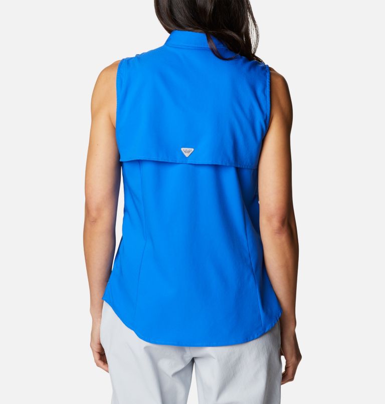 Women’s PFG Tamiami Sleeveless Shirt, Color: Blue Macaw, image 2