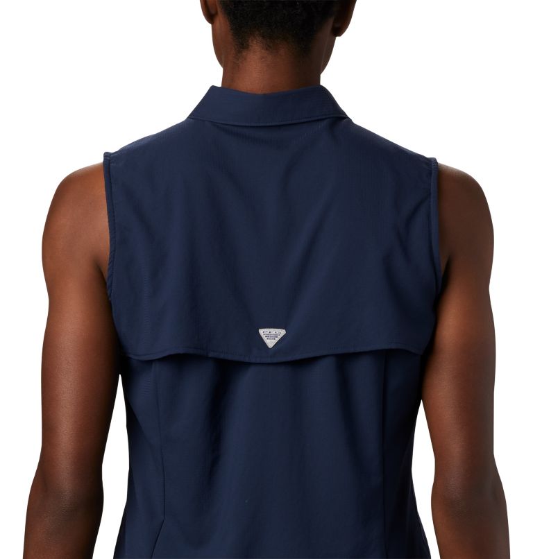 Women’s PFG Tamiami Sleeveless Shirt, Color: Collegiate Navy, image 5