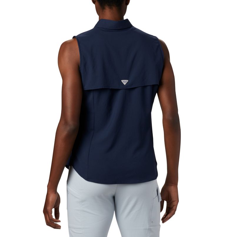 Women’s PFG Tamiami Sleeveless Shirt, Color: Collegiate Navy, image 2