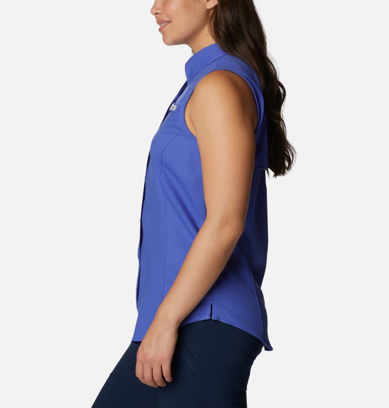 Thumbnail: Women’s PFG Tamiami Sleeveless Shirt, Color: Violet Sea, image 3