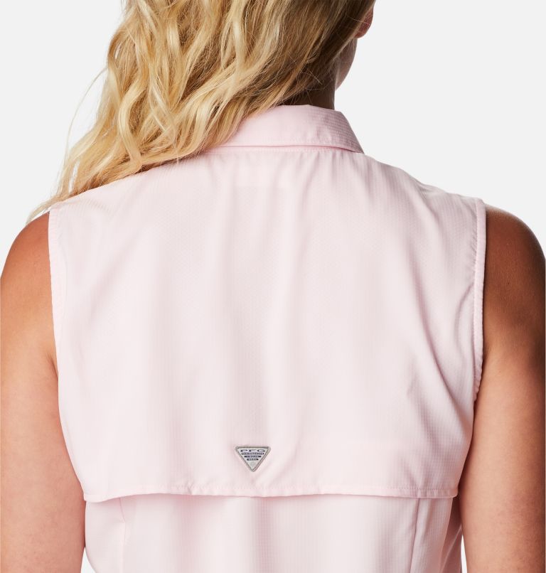Women’s PFG Tamiami Sleeveless Shirt, Color: Satin Pink, image 5