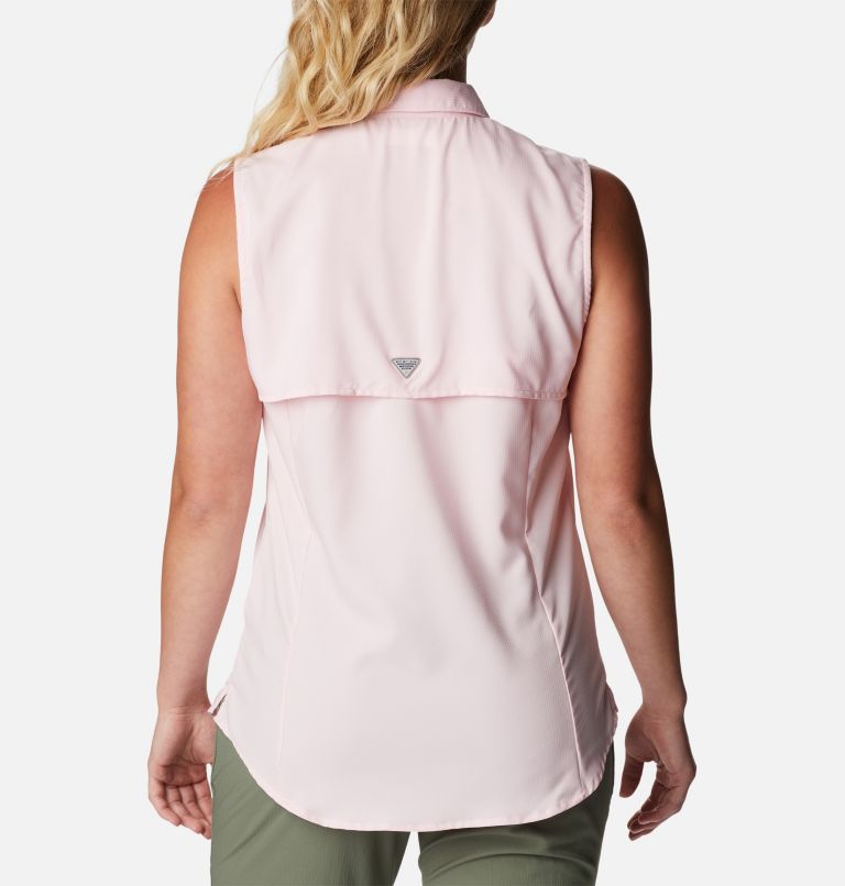 Thumbnail: Women’s PFG Tamiami Sleeveless Shirt, Color: Satin Pink, image 2
