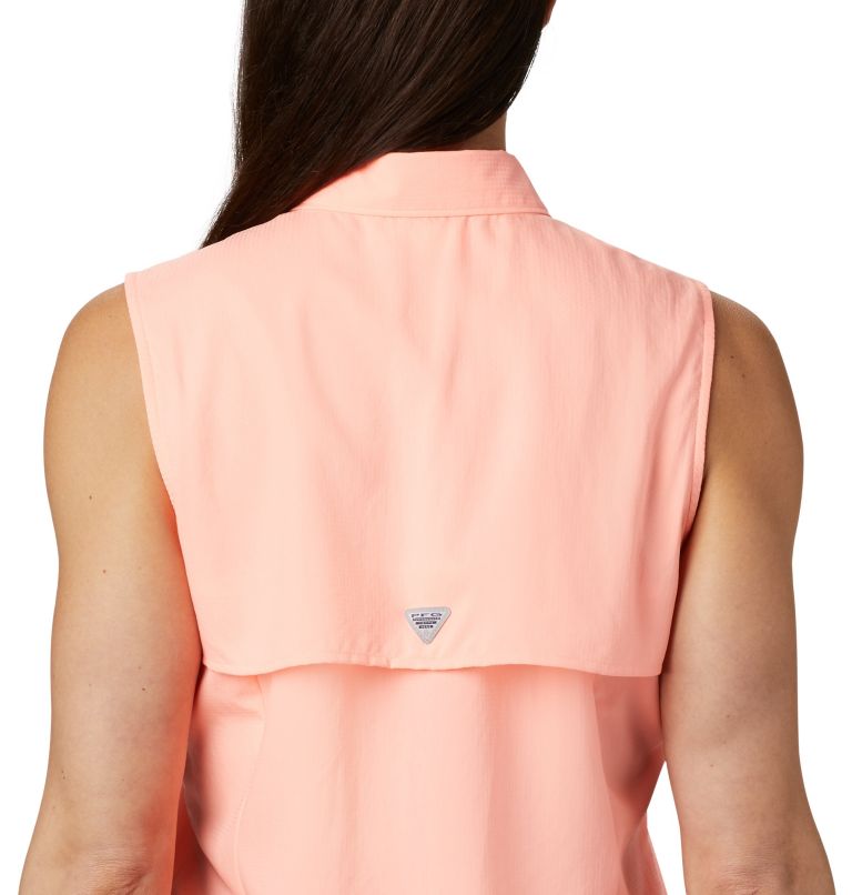 Women’s PFG Tamiami Sleeveless Shirt, Color: Tiki Pink, image 4