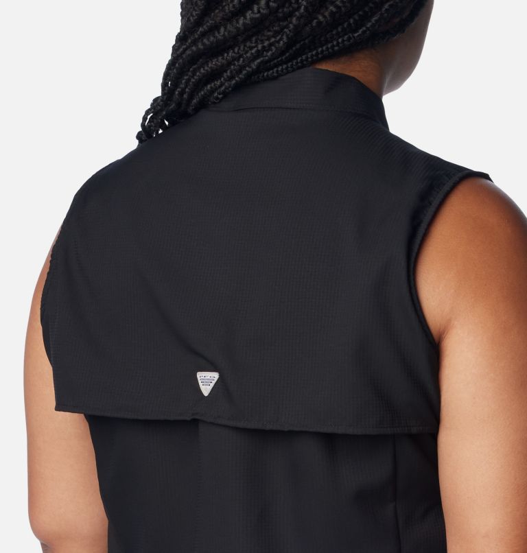 Women’s PFG Tamiami Sleeveless Shirt - Plus Size, Color: Black, image 5