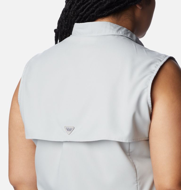 Women's PFG Tamiami Sleeveless Shirt - Plus Size, Color: Cool Grey, image 4