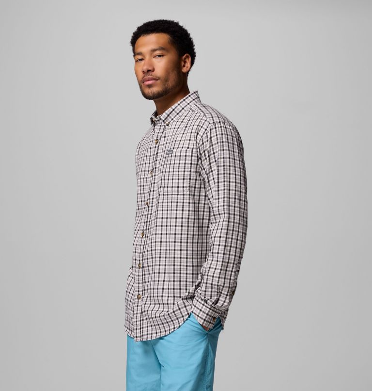 Men's Rapid Rivers II Long Sleeve Shirt, Color: Black Trail Crossing Gingham, image 4