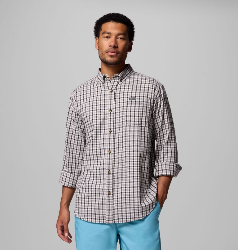 Men's Rapid Rivers II Long Sleeve Shirt, Color: Black Trail Crossing Gingham, image 5