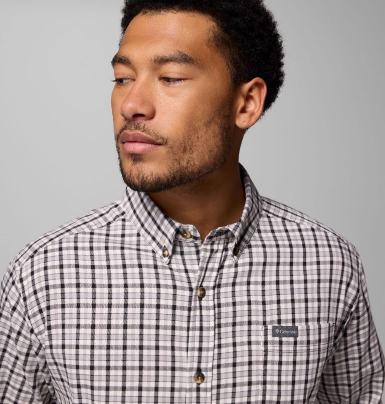 Men's Rapid Rivers II Long Sleeve Shirt, Color: Black Trail Crossing Gingham, image 6