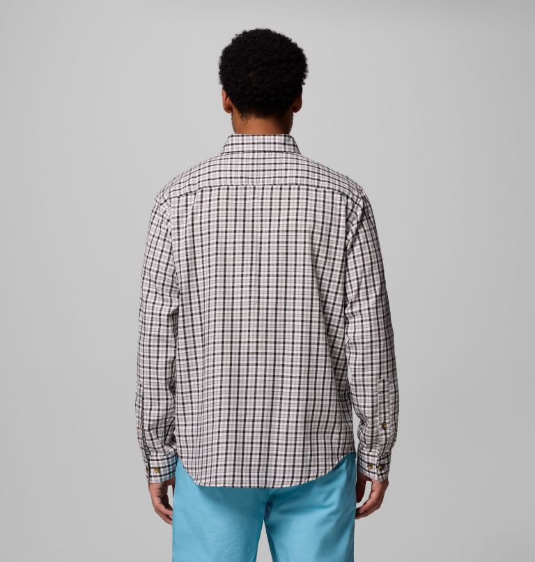 Men's Rapid Rivers II Long Sleeve Shirt, Color: Black Trail Crossing Gingham, image 3