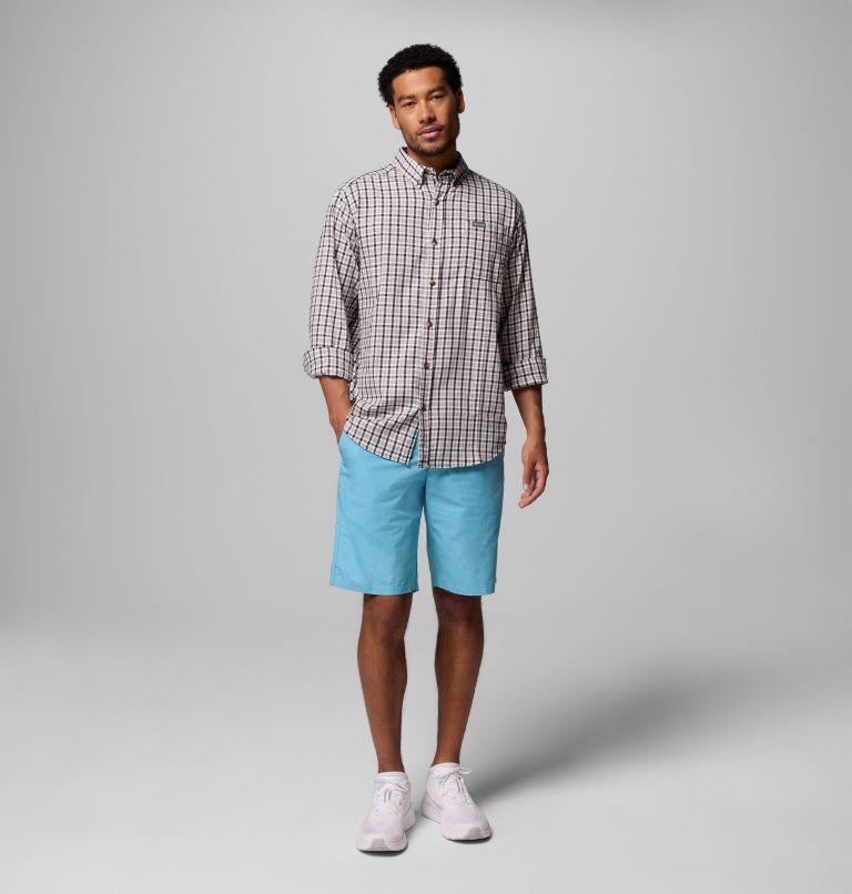Men's Rapid Rivers II Long Sleeve Shirt, Color: Black Trail Crossing Gingham, image 2