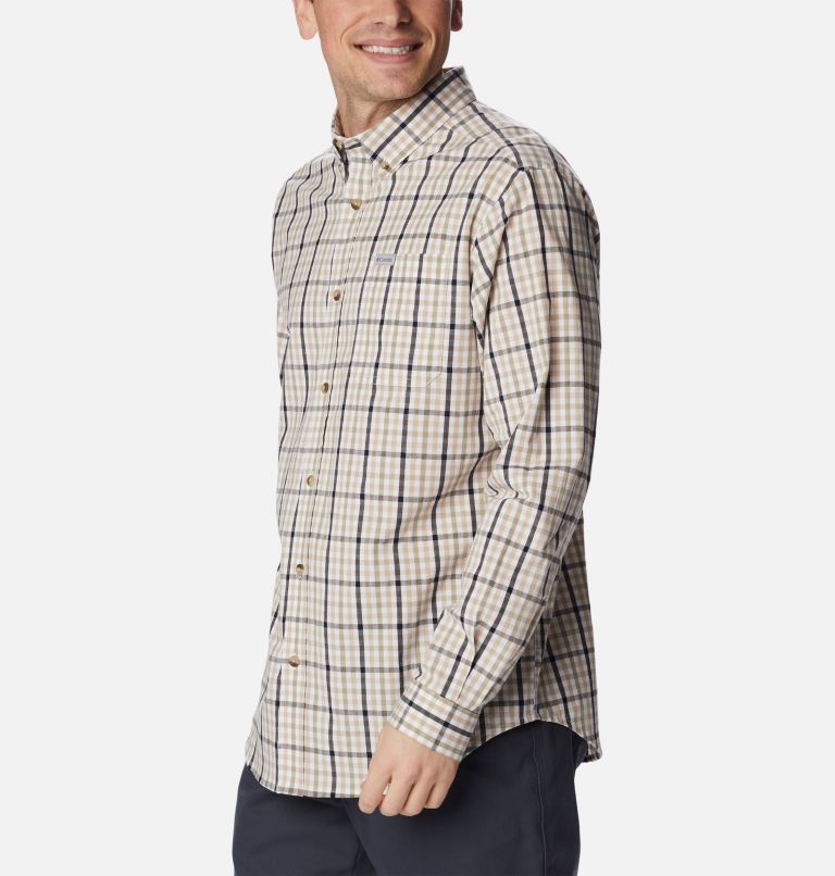 Thumbnail: Men’s Rapid Rivers II Long Sleeve Shirt - Tall, Color: Ancient Fossil Gingham, image 5