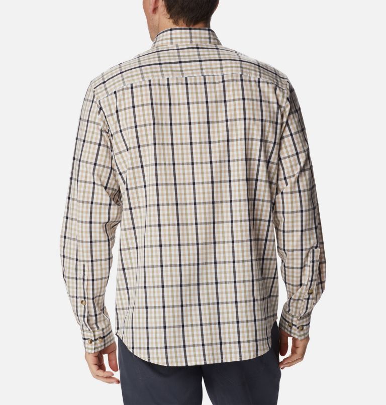 Men’s Rapid Rivers II Long Sleeve Shirt - Tall, Color: Ancient Fossil Gingham, image 2