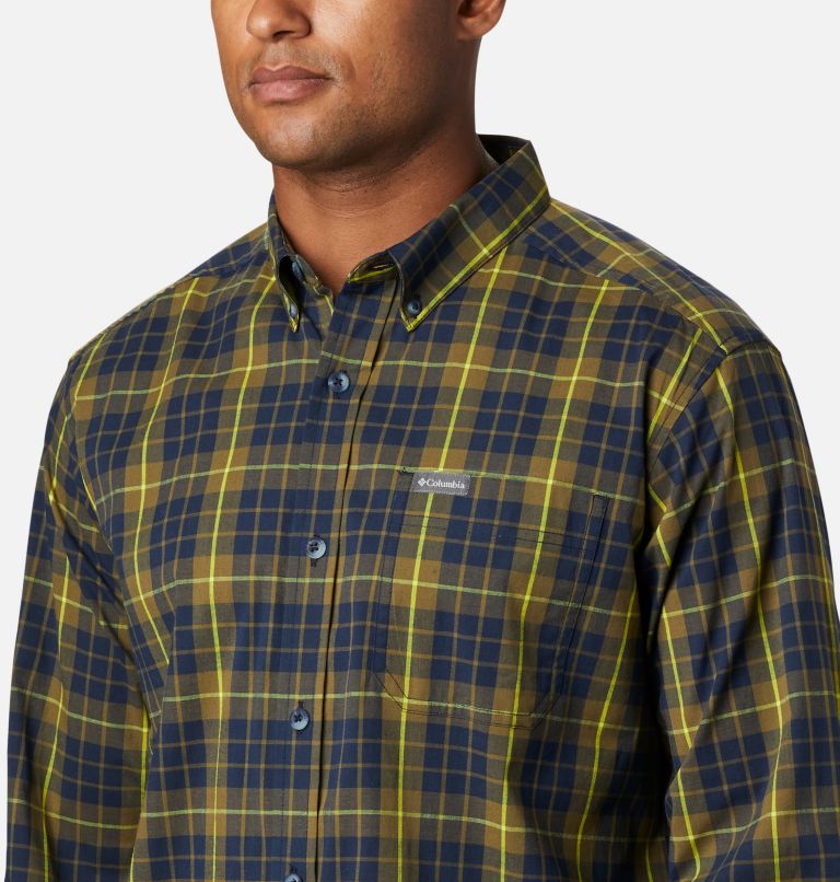 Men's Rapid Rivers II Long Sleeve Shirt, Color: New Olive Traditional Plaid, image 4