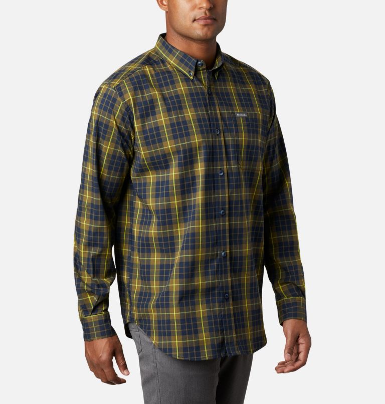 Men's Rapid Rivers II Long Sleeve Shirt, Color: New Olive Traditional Plaid, image 5