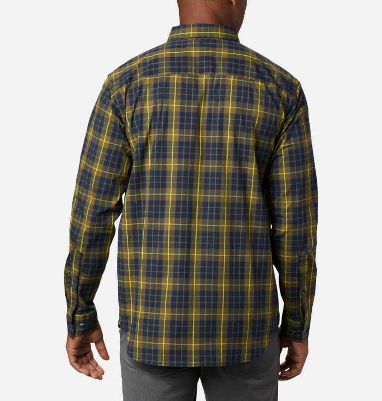 Men's Rapid Rivers II Long Sleeve Shirt, Color: New Olive Traditional Plaid, image 2