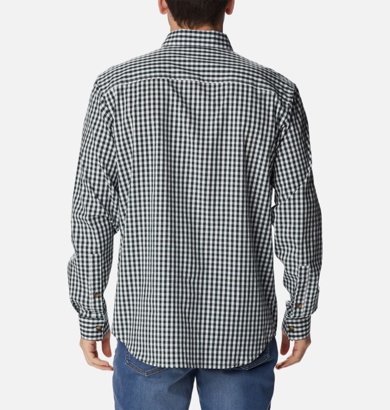 Men’s Rapid Rivers II Long Sleeve Shirt, Color: Spruce Gingham, image 2