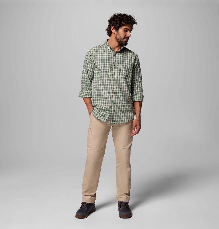 Men's Rapid Rivers II Long Sleeve Shirt, Color: Rain Forest Falls Plaid, image 2