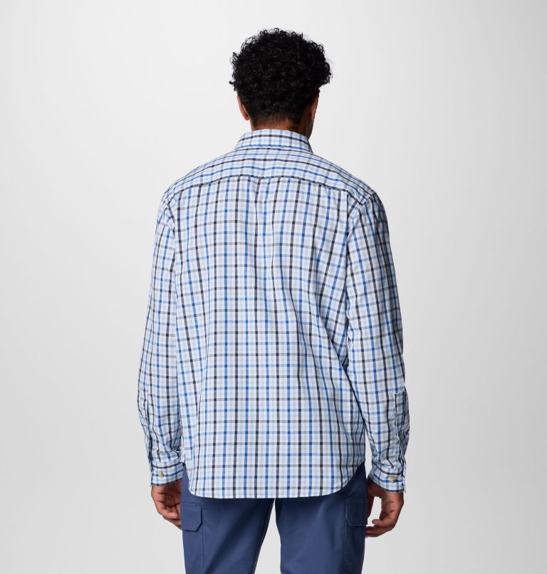 Men's Rapid Rivers II Long Sleeve Shirt, Color: Mtn Blue Everyday Gingham, image 2