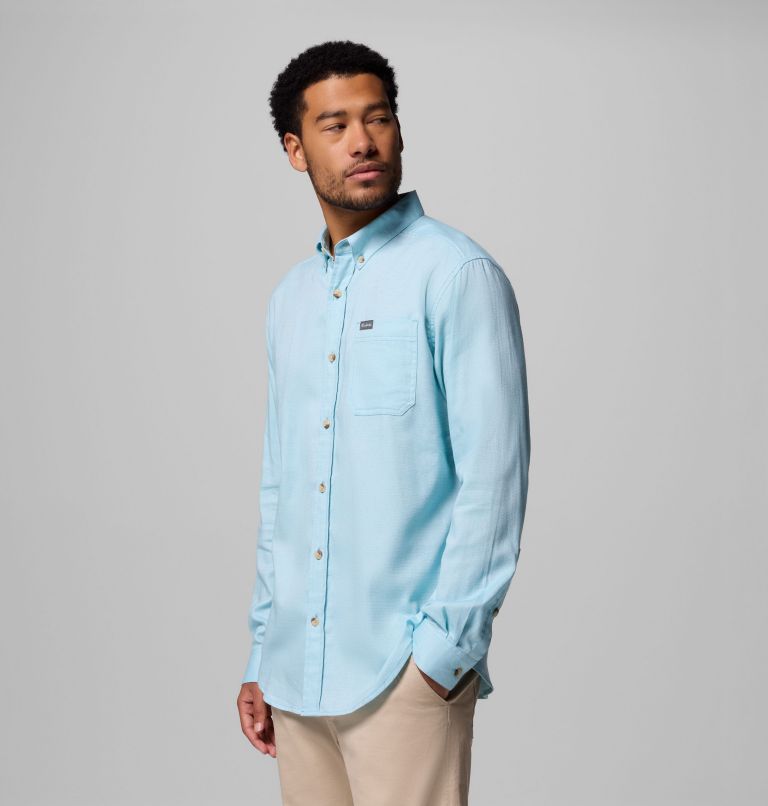 Men's Rapid Rivers II Long Sleeve Shirt, Color: Vintage Blue Oxford, image 4
