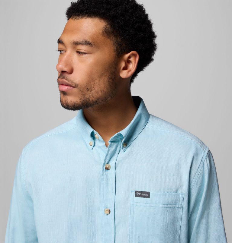 Men's Rapid Rivers II Long Sleeve Shirt, Color: Vintage Blue Oxford, image 5