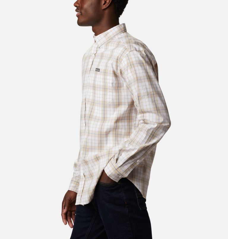 Men's Rapid Rivers II Long Sleeve Shirt, Color: Bluestone Traditional Plaid, image 3