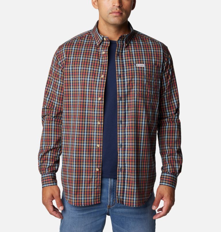 Chemise à manches longues Rapid Rivers II pour homme, Color: Collegiate Navy Everyday Gingham, image 5