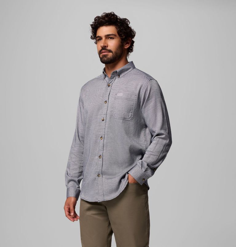 Men's Rapid Rivers II Long Sleeve Shirt, Color: Collegiate Navy Oxford, image 4