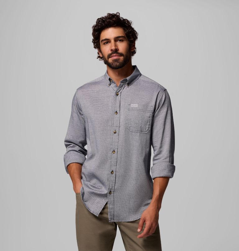 Men's Rapid Rivers II Long Sleeve Shirt, Color: Collegiate Navy Oxford, image 5