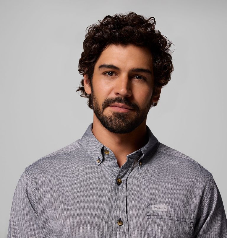 Men's Rapid Rivers II Long Sleeve Shirt, Color: Collegiate Navy Oxford, image 6