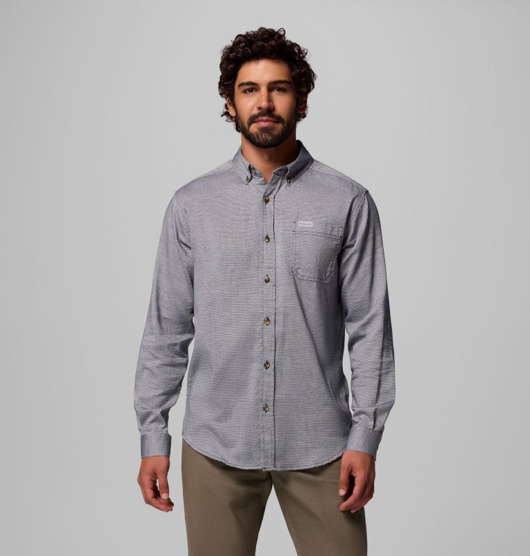 Men's Rapid Rivers II Long Sleeve Shirt, Color: Collegiate Navy Oxford, image 1