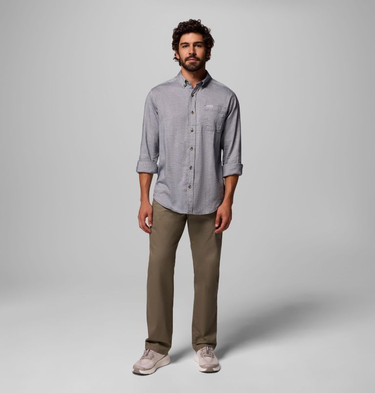Men's Rapid Rivers II Long Sleeve Shirt, Color: Collegiate Navy Oxford, image 2
