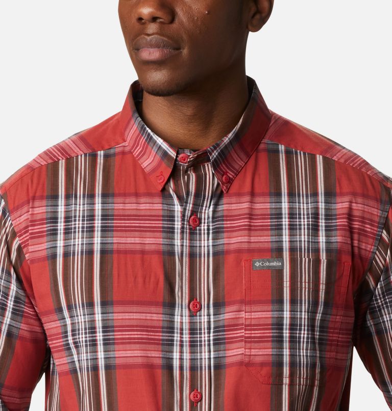 Men's Rapid Rivers II Long Sleeve Shirt, Color: Mountain Red Multi Plaid, image 4