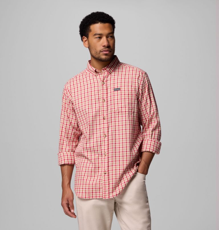 Men's Rapid Rivers II Long Sleeve Shirt, Color: Mtn Red Trail Crossing Gingham, image 5
