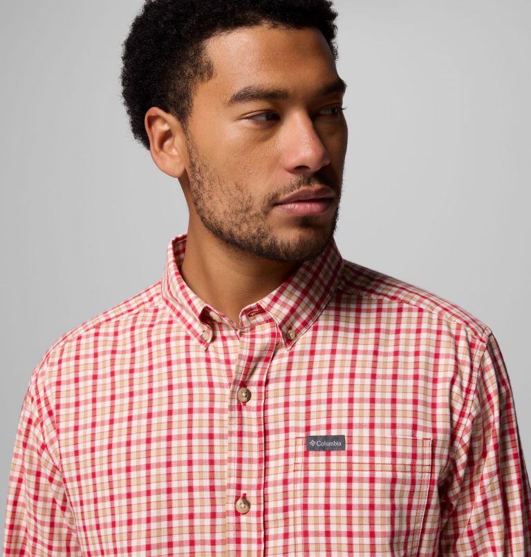 Men's Rapid Rivers II Long Sleeve Shirt, Color: Mtn Red Trail Crossing Gingham, image 6