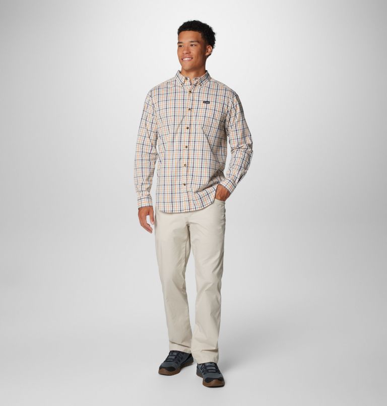 Men's Rapid Rivers II Long Sleeve Shirt, Color: Sunstone Everyday Gingham, image 3