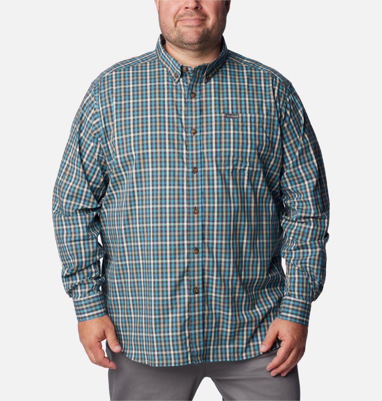 Chemise à manches longues Rapid Rivers II pour homme - grandes tailles, Color: Shark Everyday Gingham, image 1
