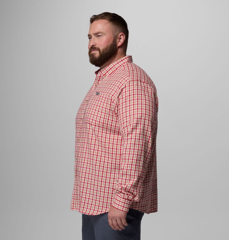 Men's Rapid Rivers II Long Sleeve Shirt - Big, Color: Mtn Red Trail Crossing Gingham, image 4
