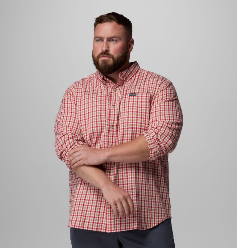 Men's Rapid Rivers II Long Sleeve Shirt - Big, Color: Mtn Red Trail Crossing Gingham, image 6