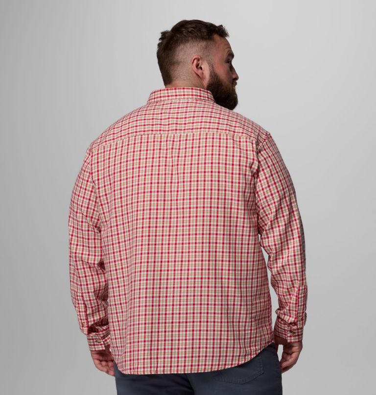 Men's Rapid Rivers II Long Sleeve Shirt - Big, Color: Mtn Red Trail Crossing Gingham, image 3