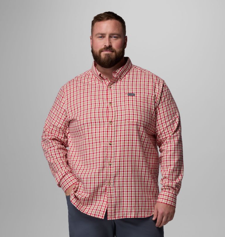 Men's Rapid Rivers II Long Sleeve Shirt - Big, Color: Mtn Red Trail Crossing Gingham, image 1