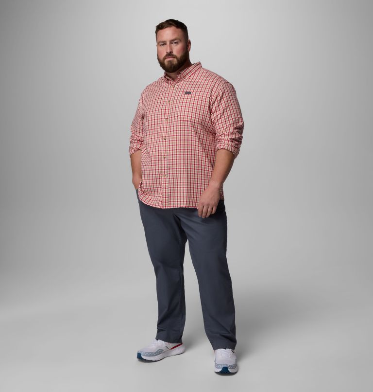Men's Rapid Rivers II Long Sleeve Shirt - Big, Color: Mtn Red Trail Crossing Gingham, image 2