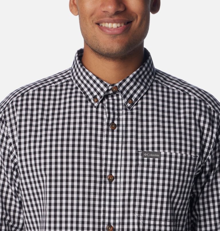 Men’s Rapid Rivers II Long Sleeve Shirt - Tall, Color: Black Everyday Gingham, image 4