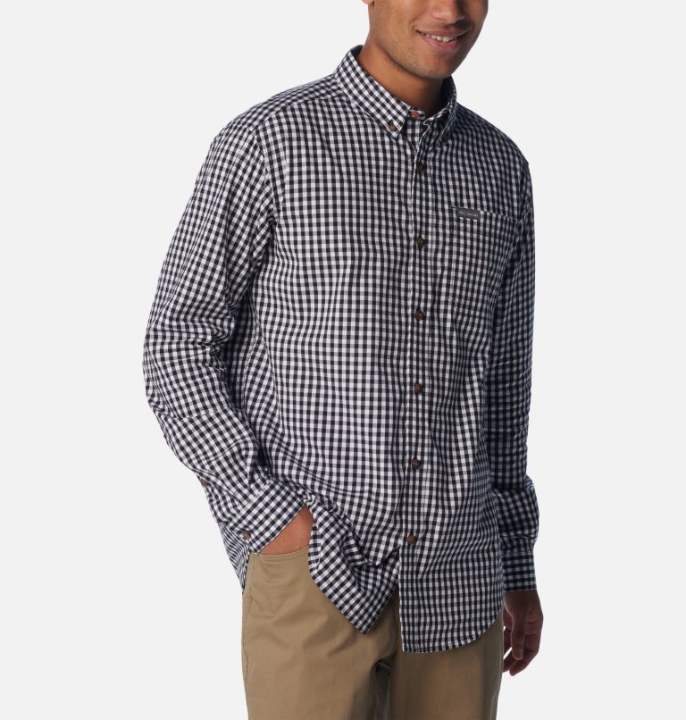 Men's Rapid Rivers II Long Sleeve Shirt - Tall, Color: Black Everyday Gingham, image 5