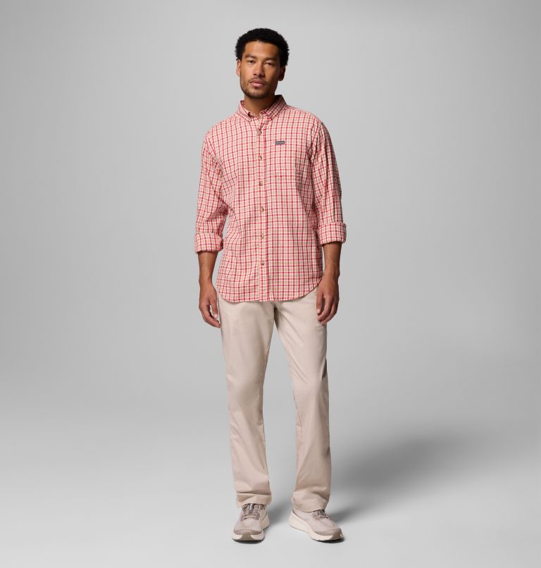 Men's Rapid Rivers II Long Sleeve Shirt - Tall, Color: Mtn Red Trail Crossing Gingham, image 2