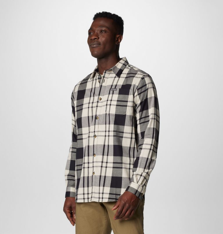 Men's Vapor Ridge III Long Sleeve Shirt, Color: Black Rivercrossing Plaid, image 4