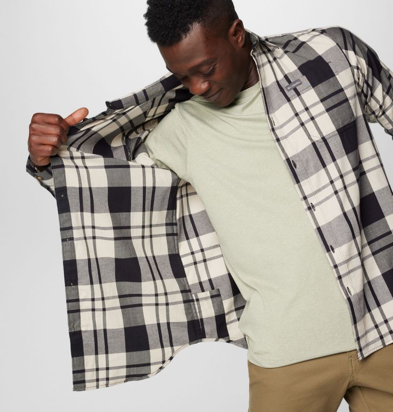 Men's Vapor Ridge III Long Sleeve Shirt, Color: Black Rivercrossing Plaid, image 6