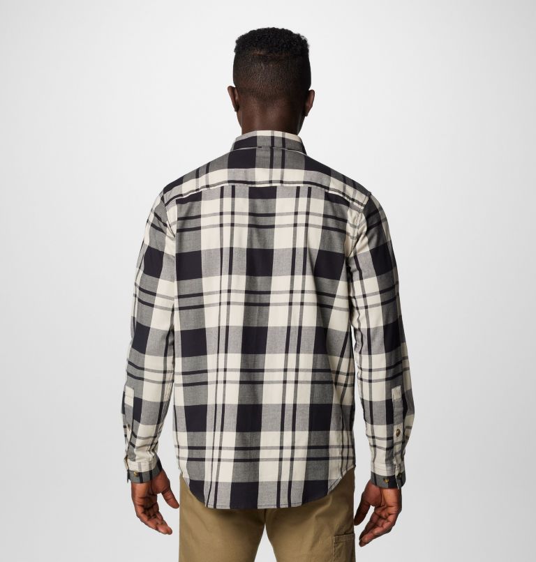 Men's Vapor Ridge III Long Sleeve Shirt, Color: Black Rivercrossing Plaid, image 2