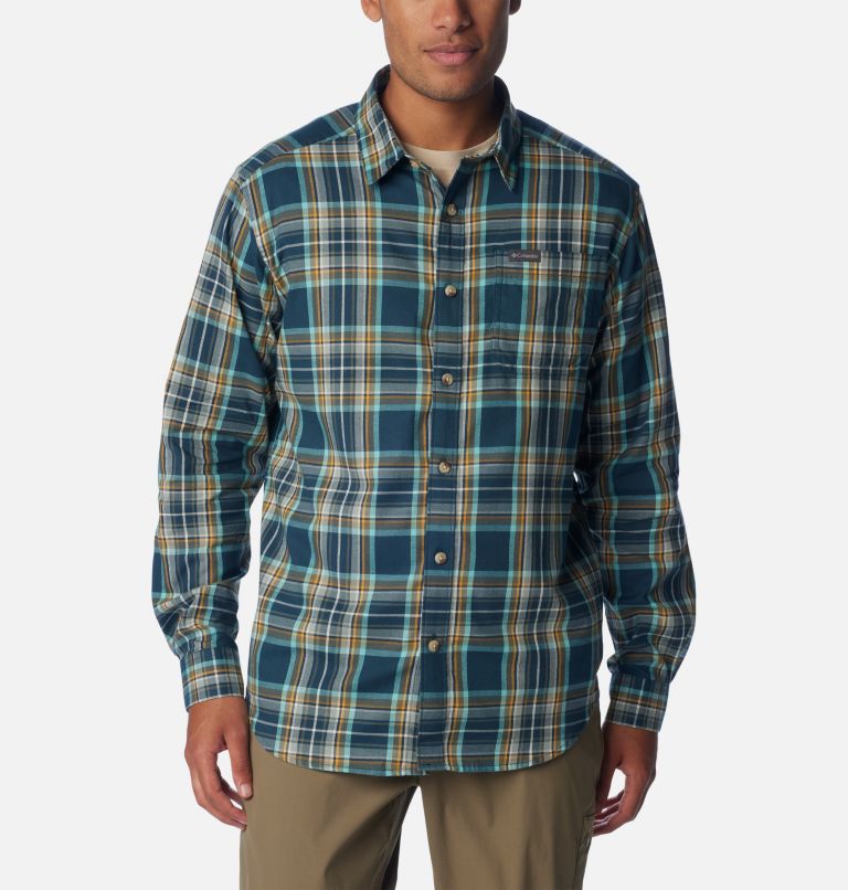 Thumbnail: Men's Vapor Ridge III Long Sleeve Shirt, Color: Night Wave CSC Tartan, image 1