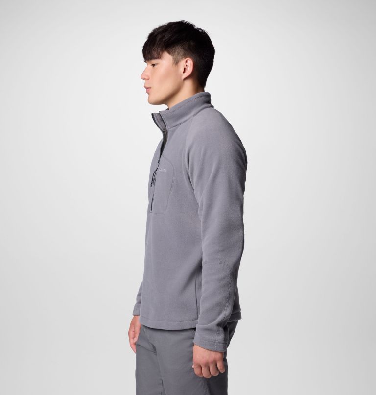 Men’s Fast Trek III Half Zip Fleece Pullover, Color: City Grey, Shark, image 5