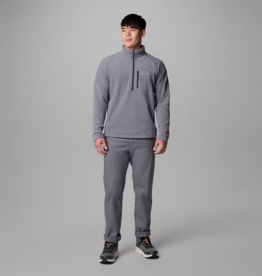 Men's Fast Trek III Half Zip Fleece Pullover, Color: City Grey, Shark, image 8